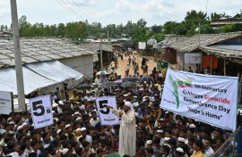 There are nearly a million Rohingya, half of them under 18, in the camps