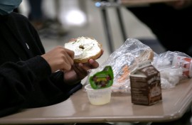 File: A person eating lunch. AFP/Getty Images/John Moore