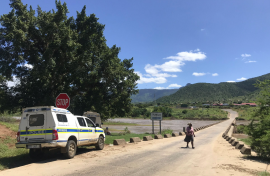Search and rescue teams are in Nkandla looking for Hlomisimpi Magwaza and his grandson, eight-year-old Lwandle, who were washed away amid heavy rains on Friday.