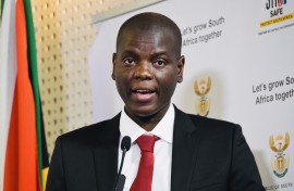 Justice Minister Ronald Lamola.