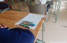 A Matric pupil waiting for an exam paper. eNCA