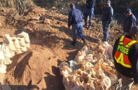 Police search for illegal miners. eNCA