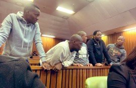 The accused in the Senzo Meyiwa murder trial. eNCA/Silindelo Masikane