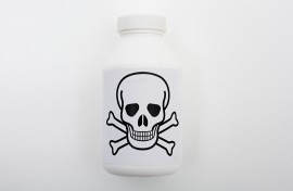 File: A bottle of poison. Jackson J Russel/Image Source via AFP