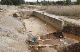 A general view of the illegal mining setup used to extract gold dust. AFP/Phill Magakoe
