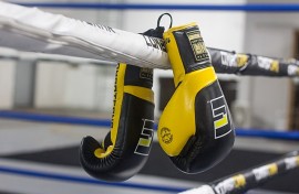 File: A pair of boxing gloves. Wikimedia Commons/Danielaarceo123
