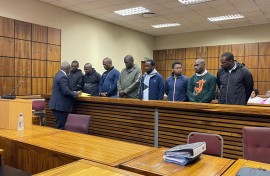 The eight VIP protectors of Deputy President Paul Mashatile. eNCA