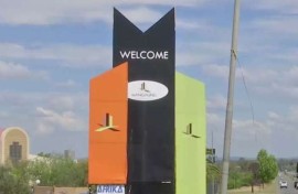 The entrance to Mangaung. 