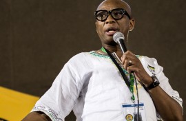 Sports minister Zizi Kodwa. AFP/Gulshan Khan