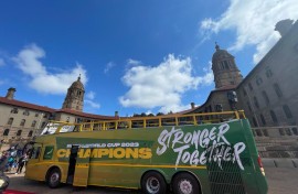 The Springboks kicked off their trophy tour on Thursday at the Union Buildings. eNCA
