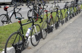 File: Some bicycles parked on the road. Adekunle Ajayi/NurPhoto via AFP