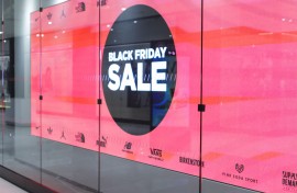 A sign telling shoppers about Black Friday specials. AFP/Kena Betancur/Getty Images