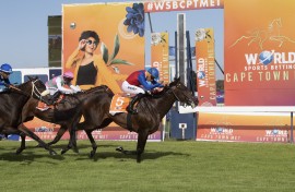 File: The Met is one of South Africa's premier horse races of the season, but is also a highlight on the fashion and social calender in Cape Town. AFP/Rodger Bosch