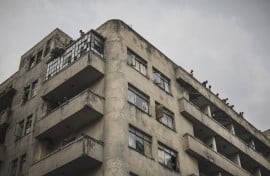 Hijacked buildings inner city 