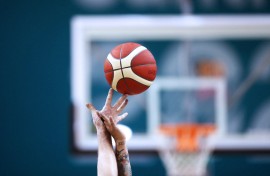 File: Two wheelchair basketball players try to get the ball. Felipe Poga/Photosport via AFP