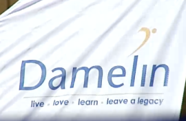 A Damelin banner.