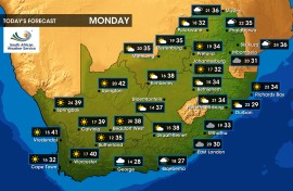 Weather forecast | Monday, 11 March 2024