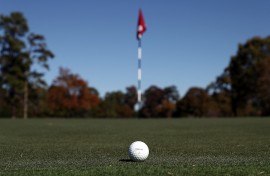 File: A golf ball. Jamie Squire/Getty Images/AFP