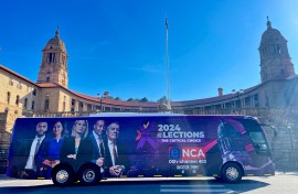 eNCA election bus/ Gareth Edwards 