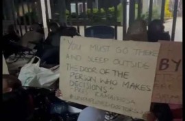Unemployed doctors protest