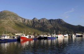 File: Fishing trawlers at port in Hout Bay. AFP/Stephane de Sakutin