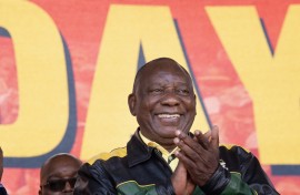 ANC president Cyril Ramaphosa. AFP/Rodger Bosch