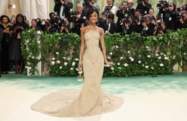 Tyla attends The 2024 Met Gala Celebrating "Sleeping Beauties: Reawakening Fashion". AFP/Jamie McCarthy/Getty Images