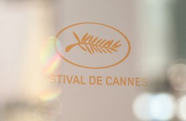 The festival logo of the 77th edition of the Cannes Film Festival. AFP/Alain Jocard