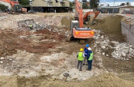 George Building Collapse : Investigators on scene