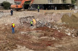 George Building Collapse : Scene clean up