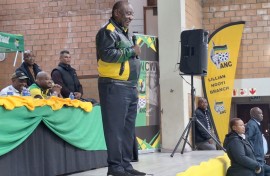 ANC President Cyril Ramaphosa in Gugulethu