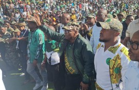 Jacob Zuma at MK manifest launch at Orlando stadium