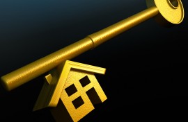 File: House shape on a key.