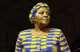 Former Speaker of the National Assembly Nosiviwe Mapisa-Nqakula. AFP/Phill Magakoe
