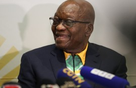 MK party leader and South Africa’s former president Jacob Zuma. Phill Magakoe/AFP
