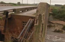 Damaged infrastructure in the Eastern Cape.