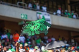 File: Supporters at the MK manifesto launch at Orlando Stadium. Sharon Seretlo/Gallo Images via Getty Images