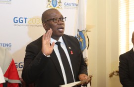 Gauteng Premier Panyaza Lesufi. Fani Mahuntsi/Gallo Images via Getty Images