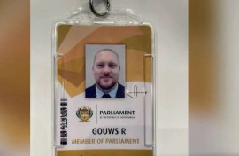 Renaldo Gouws Member of Parliament tag