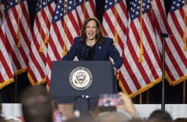 US Vice President and Democratic Presidential candidate Kamala Harris. AFP/Kamil Krzaczynski