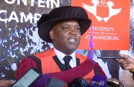Pitso Mosimane recognised with an Honorary Doctorate