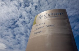 A sign at the entrance to Koeberg nuclear power station. Dwayne Senior/Bloomberg via Getty Images