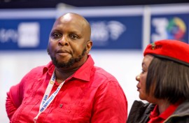 Floyd Shivambu of the EFF. Sharon Seretlo/Gallo Images via Getty Images