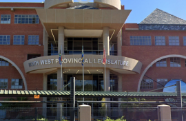 The North West provincial legislature building. Google Earth