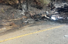 What remains of the accident that took the lives of twelve pupils and their driver. eNCA/Hloni Mtimkulu