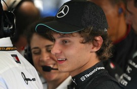 Mercedes' Italian driver Andrea Kimi Antonelli. AFP/Andrej Isakovic