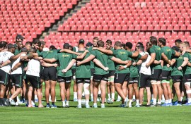 Springboks training camp at Ellis Park Stadium.
