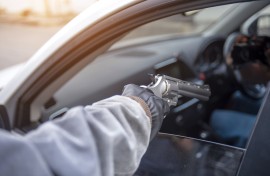 File: A hijacker with a firearm. GettyImages/boonchai wedmakawand