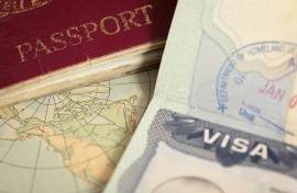 File: A passport and visa. GettyImages/belterz