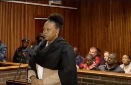 The State argues that Moroadi Cholota has established a base and a network to be able to survive outside the borders of South Africa.